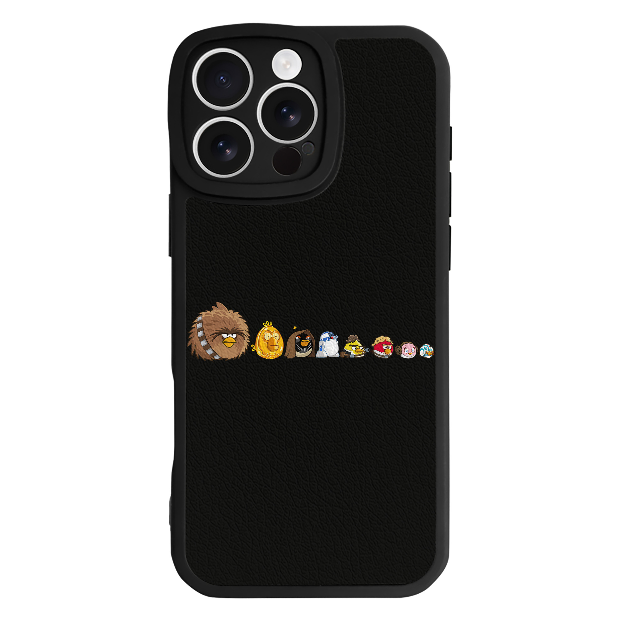 （画像用） Angry Birds アングリーバード 【iPhone 16シリーズ対応】シリコンスマホケース（レザー調） 材質：シリコン